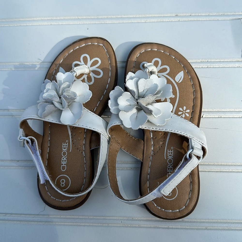 Girls Cherokee‎ sandals, size 8